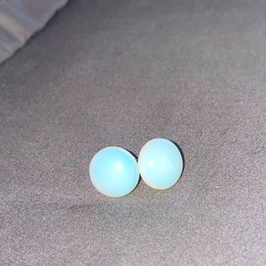 Moonstone studs!